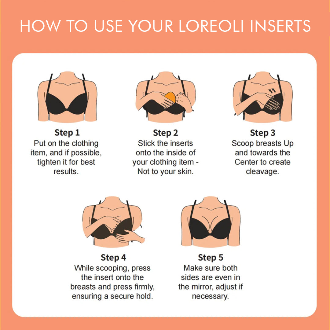 Loreoli™ Sticky Inserts - Instant Boost Non-Adhesive Nip Covers